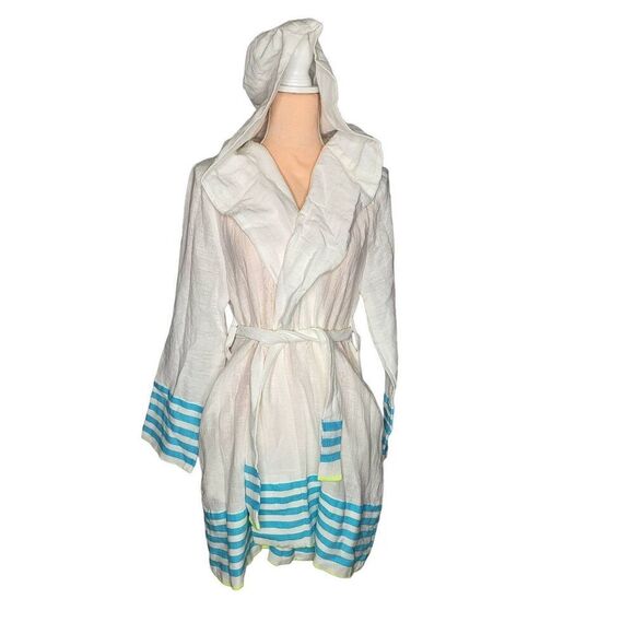 Lemlem Hooded Cover Up Robe - Picture 1 of 5